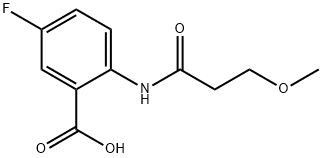5-fluoro-2-(3-methoxypropanamido)benzoic acid 结构式