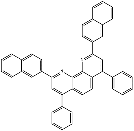 2,9-双(萘-2-基)-4,7-二苯基-1,10-菲罗啉, 1174006-43-9, 结构式