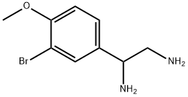 1-(3-BROMO-4-METHOXYPHENYL)ETHANE-1,2-DIAMINE 结构式