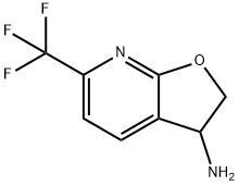 Furo[2,3-b]pyridin-3-amine, 2,3-dihydro-6-(trifluoromethyl)- Struktur