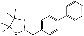 2-([1,1'-biphenyl]-4-ylmethyl)-4,4,5,5-tetramethyl-1,3,2-dioxaborolane Struktur