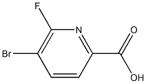 5-溴-6-氟吡啶-2-甲酸 结构式