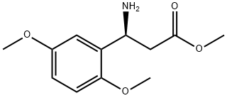 METHYL (3S)-3-AMINO-3-(2,5-DIMETHOXYPHENYL)PROPANOATE Structure