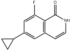 6-环丙基-8-氟异-1(2H) - 酮 结构式