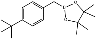 2-(4-(tert-butyl)benzyl)-4,4,5,5-tetramethyl-1,3,2-dioxaborolane Structure