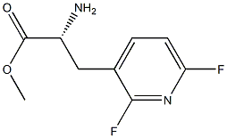 METHYL (2R)-2-AMINO-3-(2,6-DIFLUOROPYRIDIN-3-YL)PROPANOATE 结构式