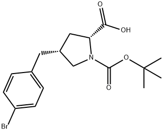 (2R,4R)-4-[(4-bromophenyl)methyl]-1-[(2-methylpropan-2-yl)oxycarbonyl]pyrrolidine-2-carboxylic acid