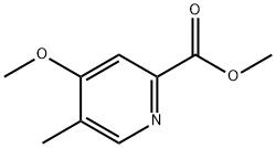 2-Pyridinecarboxylic acid, 4-methoxy-5-methyl-, methyl ester Struktur