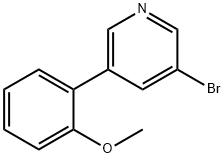 3-Bromo-5-(2-methoxyphenyl)pyridine, 1276123-25-1, 结构式