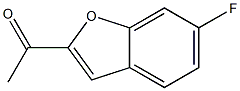 1-(6-氟苯并呋喃-2-基)乙酮 结构式