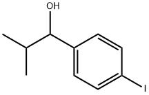 1-(4-iodophenyl)-2-methylpropan-1-ol Struktur