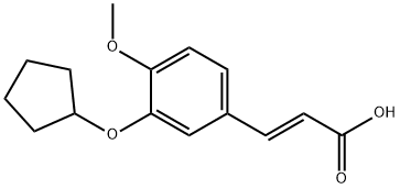 (E)-3-(3-cyclopentyloxy-4-methoxyphenyl)-2-propenoic acid Structure