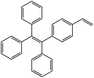 [1-(4-乙烯基苯基)-1,2,2-三苯基]乙烯 结构式