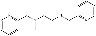 N,N′-エチレンビス(2-ピリジルメチルメチルアミン) 化学構造式