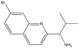 1-(7-BROMO(2-QUINOLYL))-2-METHYLPROPYLAMINE 结构式