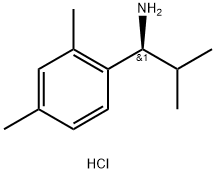 (1S)-1-(2,4-DIMETHYLPHENYL)-2-METHYLPROPYLAMINE HYDROCHLORIDE 结构式