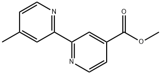 4'-甲基-2,2'-联吡啶-4-甲酸甲酯 结构式