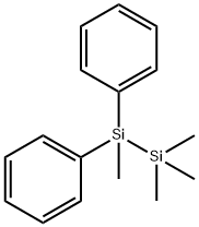 Disilane,1,1,1,2-tetramethyl-2,2-diphenyl- Structure