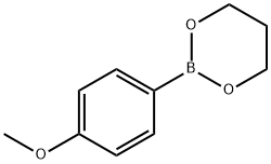 4-甲氧基苯硼酸-1,3-丙二醇酯 结构式