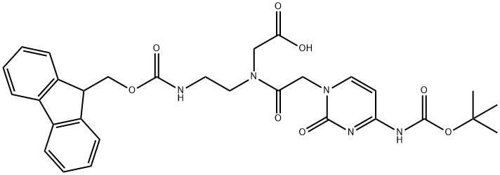 2-{2-[2,6-bis({bis[(tert-butoxy)carbonyl]amino})-9H-purin-9-yl]-N-[2-({[(9H-fluoren-9-yl)methoxy]carbonyl}amino)ethyl]acetamido}acetic acid