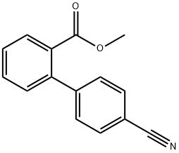 methyl 2-(4-cyanophenyl)benzoate 结构式