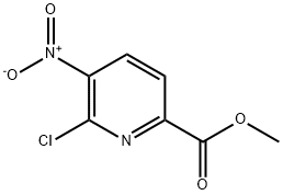 6-氯-5-硝基吡啶-2-甲酸甲酯, 1803583-09-6, 结构式