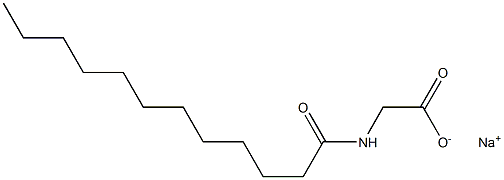 sodium (dodecanoylamino)acetate Structure