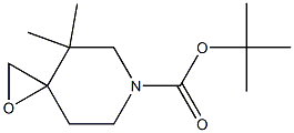 tert-butyl 4,4-dimethyl-1-oxa-6-azaspiro[2.5]octane-6-carboxylate 结构式