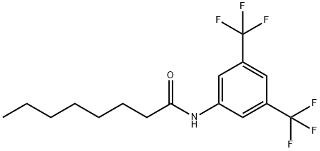 3,5-bis(trifluoromethyl)phenyl octanamide 结构式