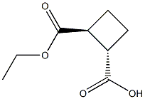 (1S,2S)-2-乙氧基羰基环丁烷羧酸 结构式