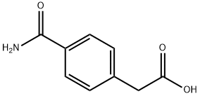 (4-carbamoylphenyl)acetic acid Struktur