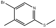 5-Bromo-4-methyl-2-(methylthio)pyridine Structure