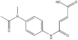 (E)-4-{4-[acetyl(methyl)amino]anilino}-4-oxo-2-butenoic acid Structure
