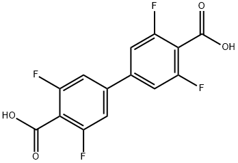 3,3',5,5'-Tetrafluorobiphenyl-4,4'-dicarboxylic acid Struktur