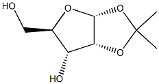 1,2-O-异丙基-Α-D-呋喃核糖 结构式