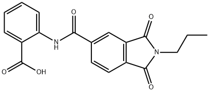 2-{[(1,3-dioxo-2-propyl-2,3-dihydro-1H-isoindol-5-yl)carbonyl]amino}benzoic acid|