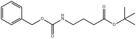 N-CBZ-4-氨基丁酸叔丁酯 结构式