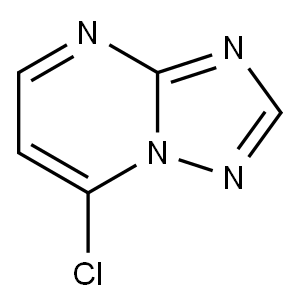 7-氯-[1,2,4]三唑并[1,5-A]嘧啶 结构式