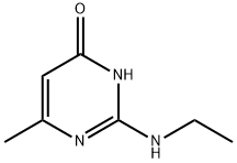2-Ethylamino-6-methyl-4-pyrimidinol, 5734-69-0, 结构式