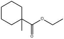 1-メチル-1-シクロヘキサンカルボン酸エチル 化学構造式
