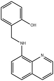 2-[(8-キノリルアミノ)メチル]フェノール 化学構造式