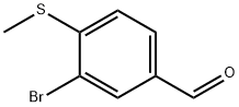 3-bromo-4-(methylsulfanyl)benzaldehyde 结构式