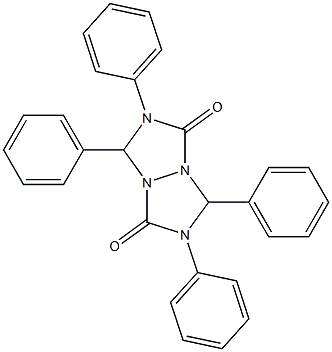 2,3,6,7-tetraphenyl-hexahydro-[1,2,4]triazolo[1,2-a][1,2,4]triazole-1,5-dione Struktur