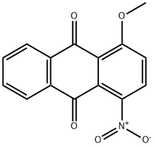 9,10-Anthracenedione, 1-methoxy-4-nitro- Struktur