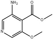 3-氨基-5-甲氧基-异烟酸甲酯, 82673-74-3, 结构式