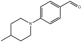 4-(4-甲基哌啶-1-基)苯甲醛 结构式