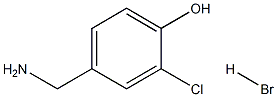 4-(aminomethyl)-2-chlorophenol hydrobromide Structure