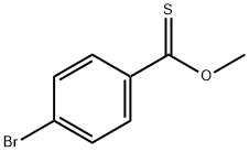 Benzenecarbothioic acid, 4-bromo-, O-methyl ester Structure