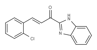1-(1H-benzimidazol-2-yl)-3-(2-chlorophenyl)-2-propen-1-one Structure