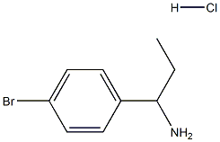 1-(4-bromophenyl)propan-1-amine hydrochloride Structure